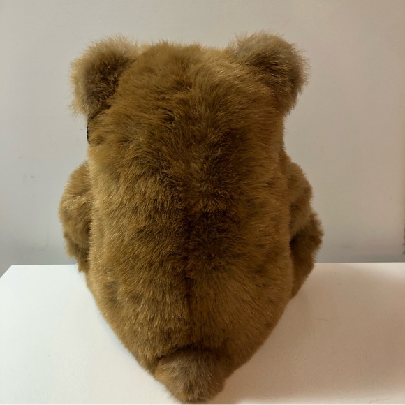 24K Polar Puff Special Effects 5718 Deedee Brown Bear 13" Plush Bow Ear Tag 1989 - Picture 9 of 16